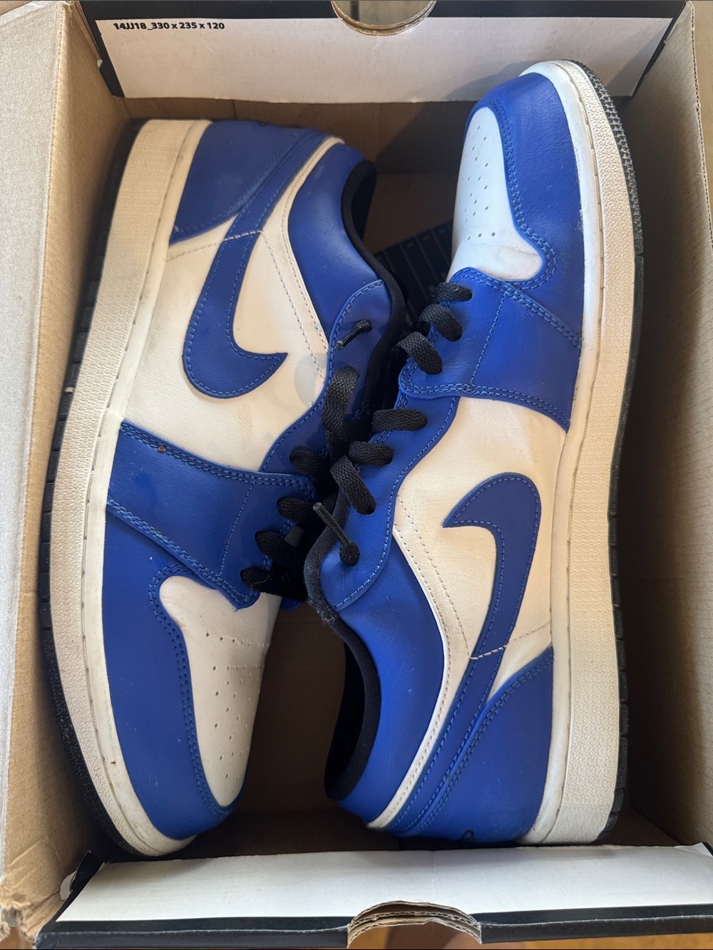 Nike Men's Air Jordan 1 Low Too — Royal Blue & White
